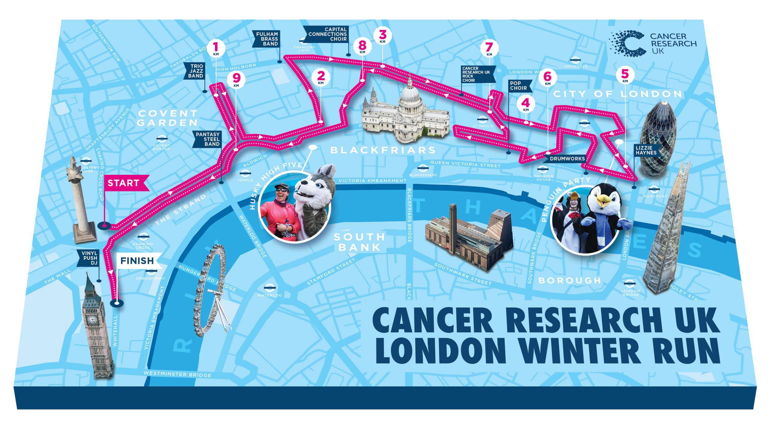 Cancer Research UK London Winter Run 2023 Route Revealed Winter Run
