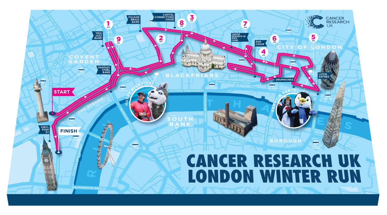 Route map - Winter Run